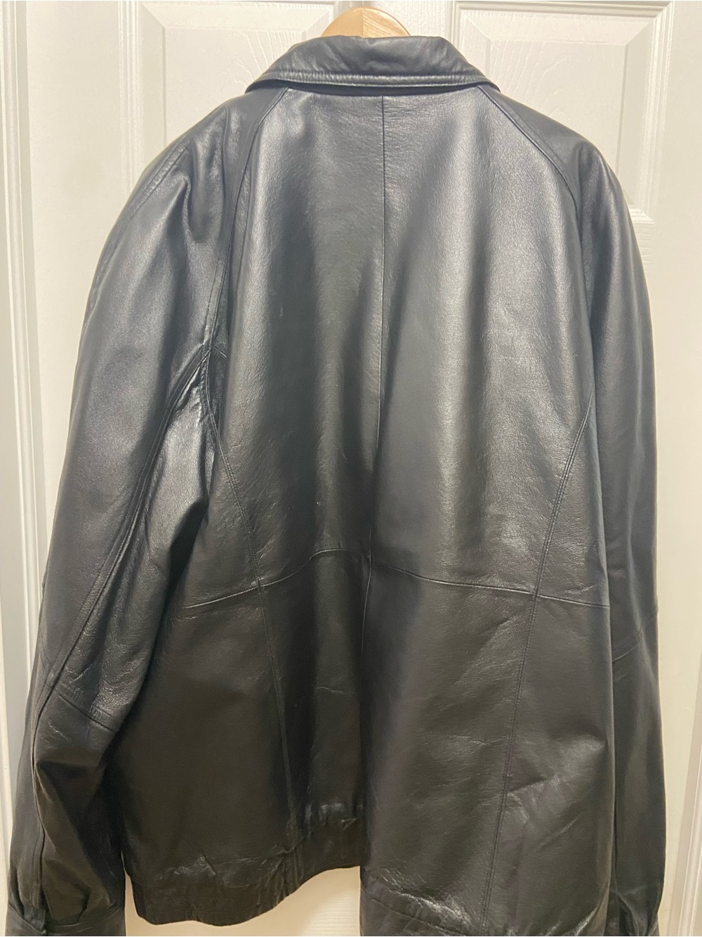 Himalaya Outfitters Men's Black Leather Jacket - Size 3XLT - Picture 4 of 5